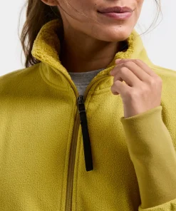 Didriksons Women's Ronja Full Zip Yellow Pollen