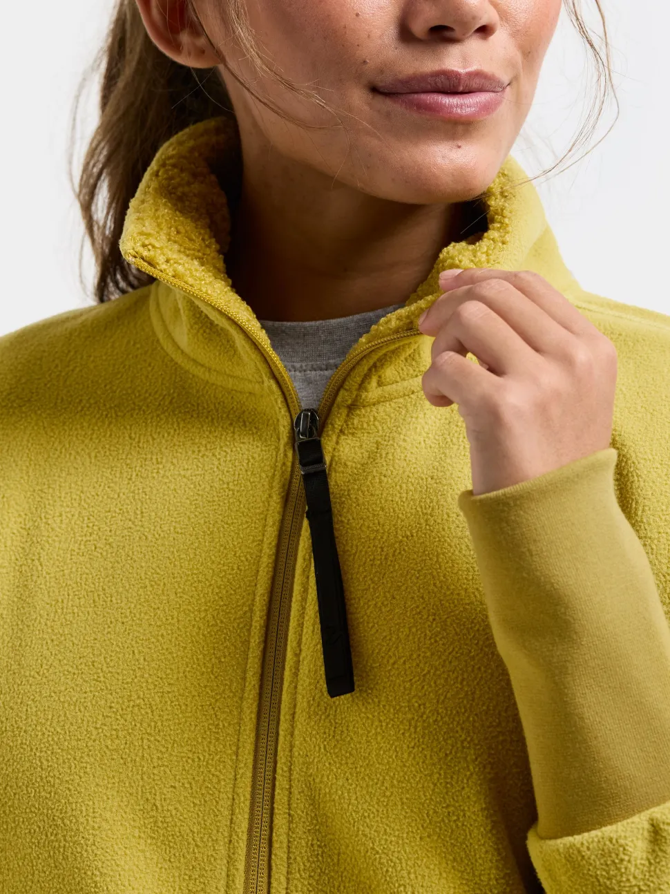 Didriksons Women's Ronja Full Zip Yellow Pollen