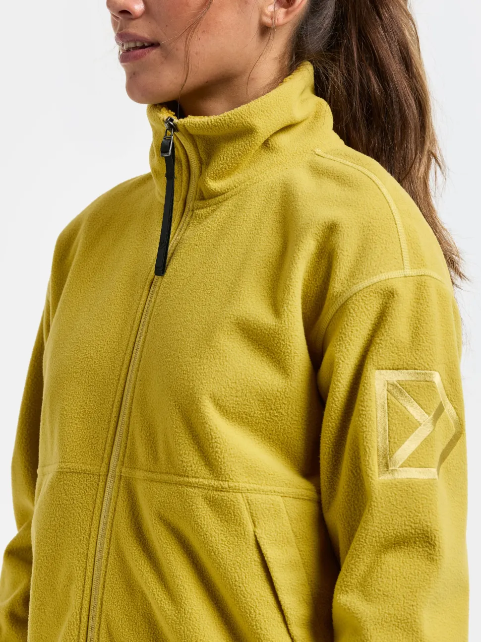 Didriksons Women's Ronja Full Zip Yellow Pollen