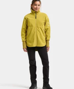 Didriksons Women's Ronja Full Zip Yellow Pollen