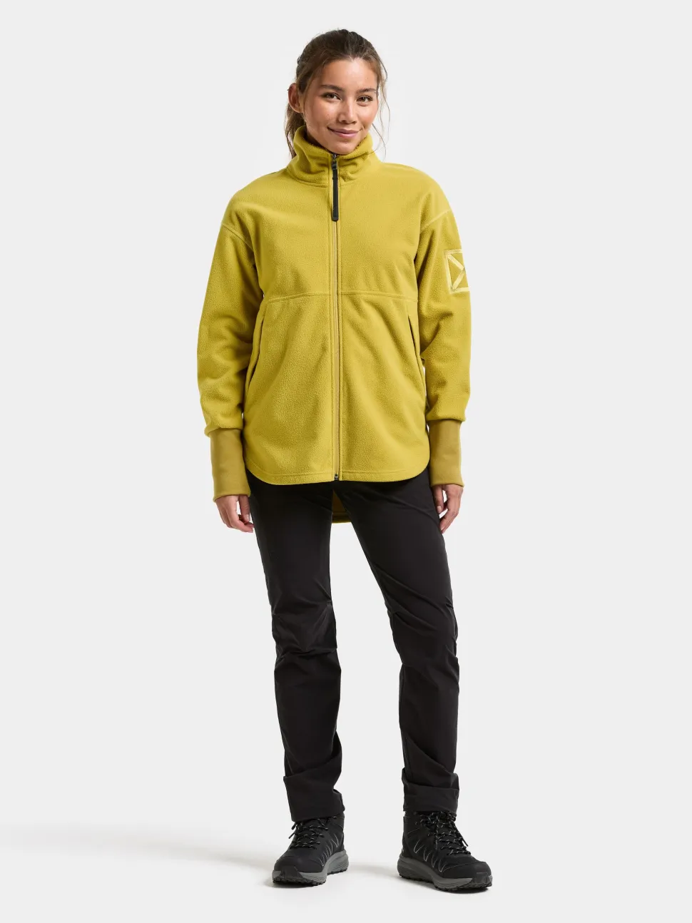 Didriksons Women's Ronja Full Zip Yellow Pollen