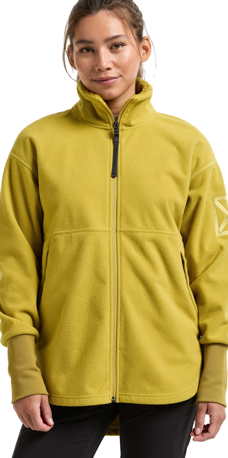 Didriksons Women's Ronja Full Zip Yellow Pollen