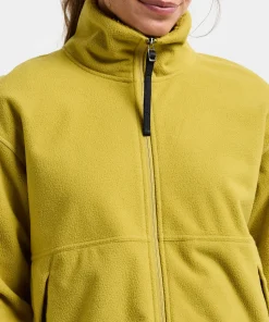 Didriksons Women's Ronja Full Zip Yellow Pollen