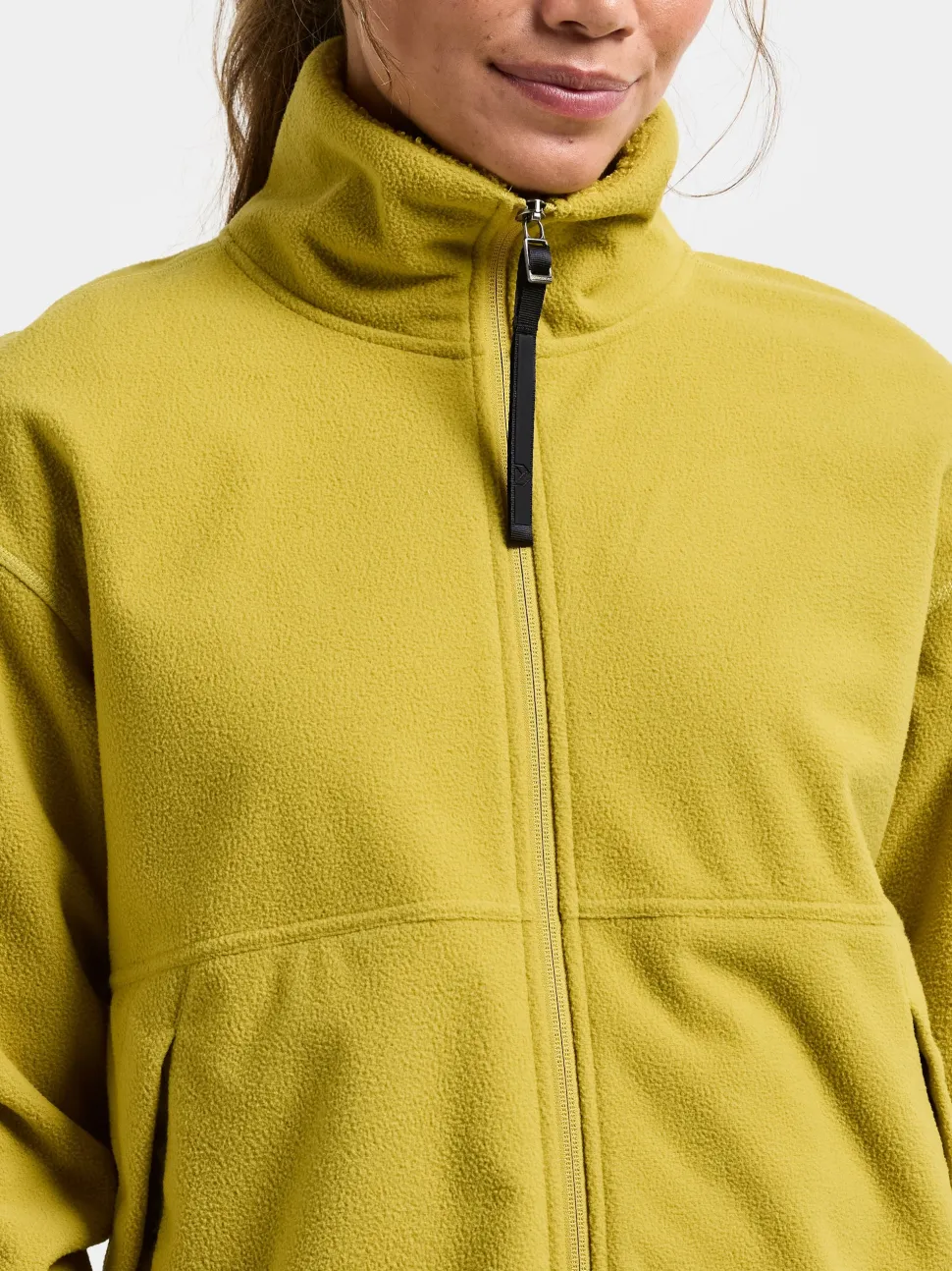 Didriksons Women's Ronja Full Zip Yellow Pollen