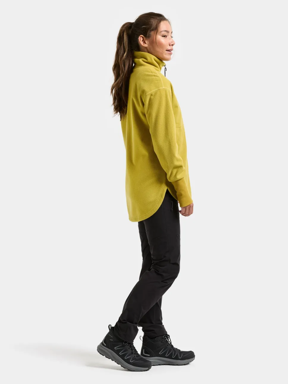 Didriksons Women's Ronja Full Zip Yellow Pollen