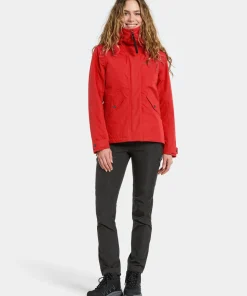 Didriksons Women's Silja Jacket Pomme Red