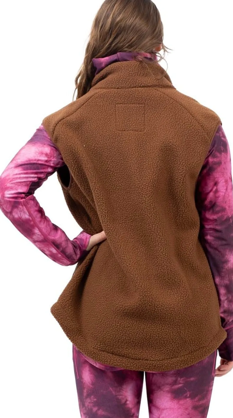 Eivy Women's Lumberjackie Sherpa Vest Brown