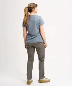 Elevenate Woman's Après Cord Pants Gray Green