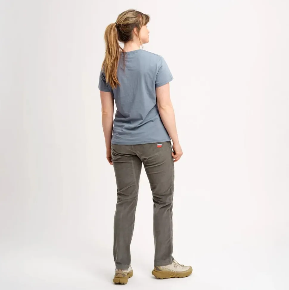 Elevenate Woman's Après Cord Pants Gray Green