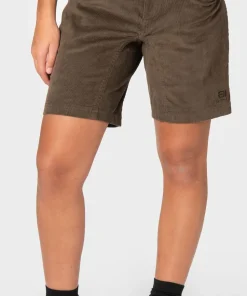 Elevenate Women's Après Cord Shorts Shiitake Brown