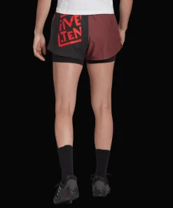 FiveTen Women's Two-in-One Climb Shorts Quiet Crimson/Black