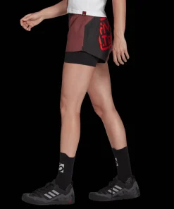 FiveTen Women's Two-in-One Climb Shorts Quiet Crimson/Black