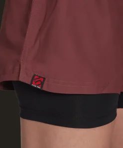 FiveTen Women's Two-in-One Climb Shorts Quiet Crimson/Black