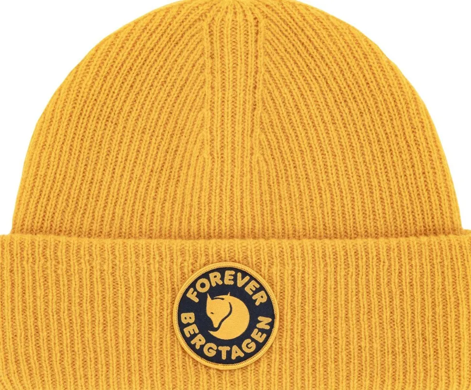 Fjällräven Bergtagen Forever Wool Beanie Mustard Yellow