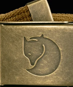 Fjällräven Canvas Brass Belt 4 cm Buckwheat Brown