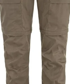 Fjällräven Women's Abisko Hybrid Trail Trousers Zip-Off Suede Brown