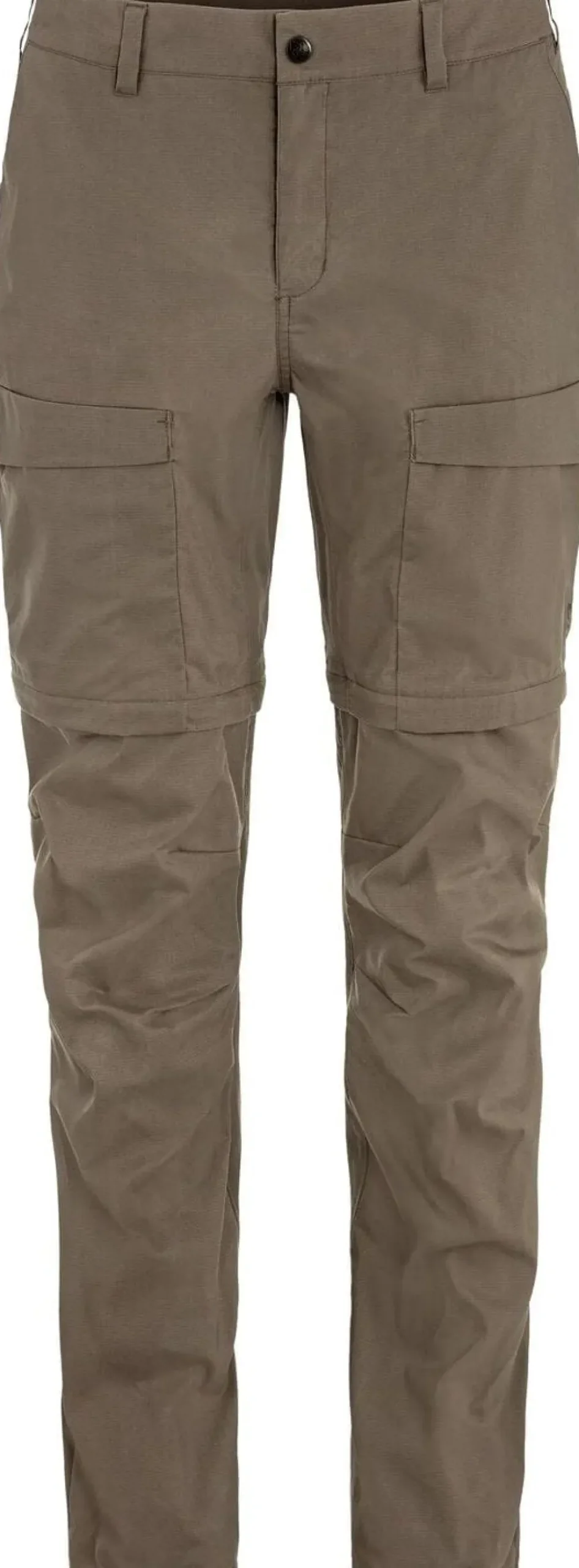 Fjällräven Women's Abisko Hybrid Trail Trousers Zip-Off Suede Brown
