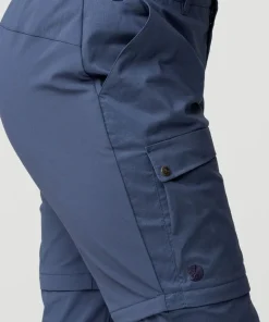 Fjällräven Women's Abisko Hybrid Trail Trousers Zip-Off Suede Brown