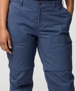 Fjällräven Women's Abisko Hybrid Trail Trousers Zip-Off Suede Brown