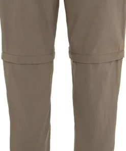 Fjällräven Women's Abisko Hybrid Trail Trousers Zip-Off Suede Brown