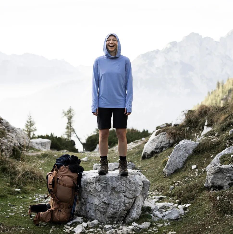 Fjällräven Women's Abisko Sun-Hoodie Ultramarine