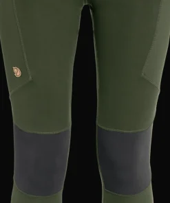 Fjällräven Women's Abisko Trekking Tights Pro Deep Forest/Iron Grey