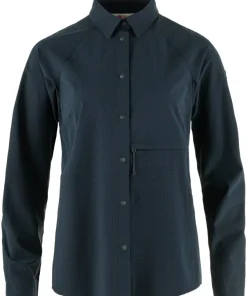 Fjällräven Women's Abisko Trekking Shirt Dark Navy