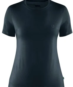 Fjällräven Women's Abisko Wool Short Sleeve Dark Navy