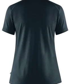 Fjällräven Women's Abisko Wool Short Sleeve Dark Navy