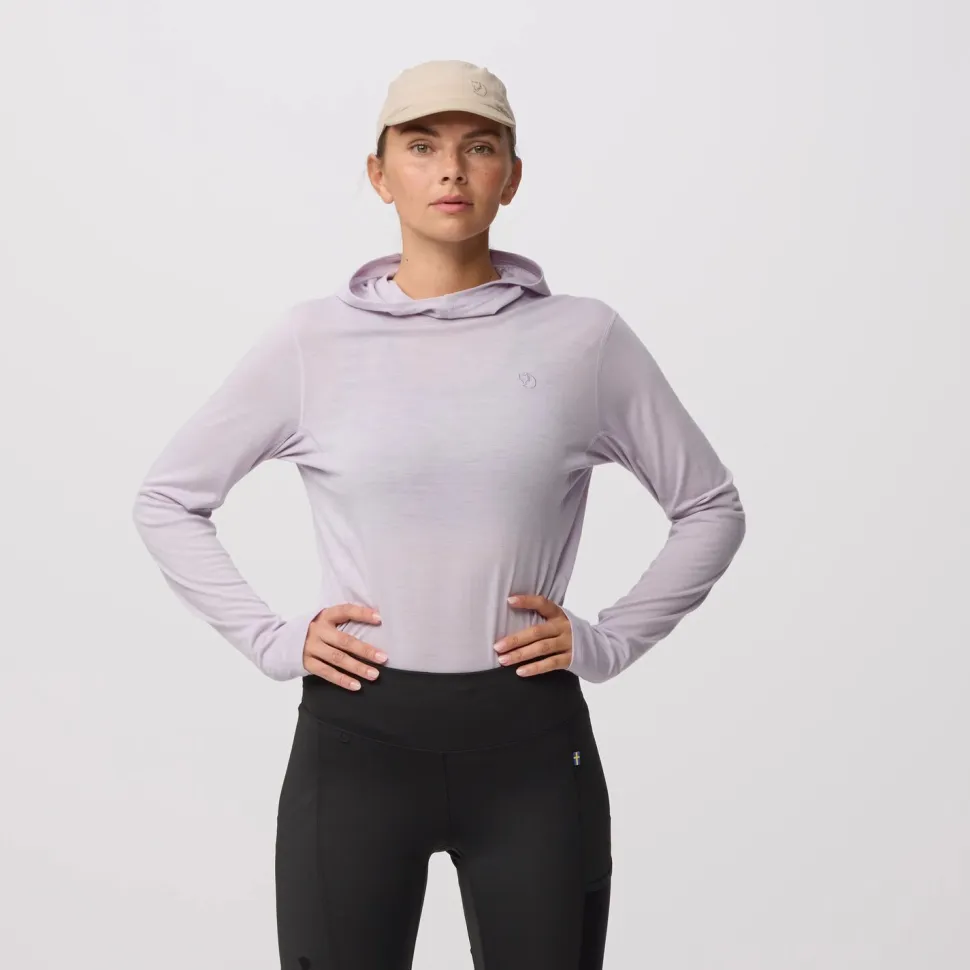 Fjällräven Women's Abisko Wool Hoodie Lavender Mist
