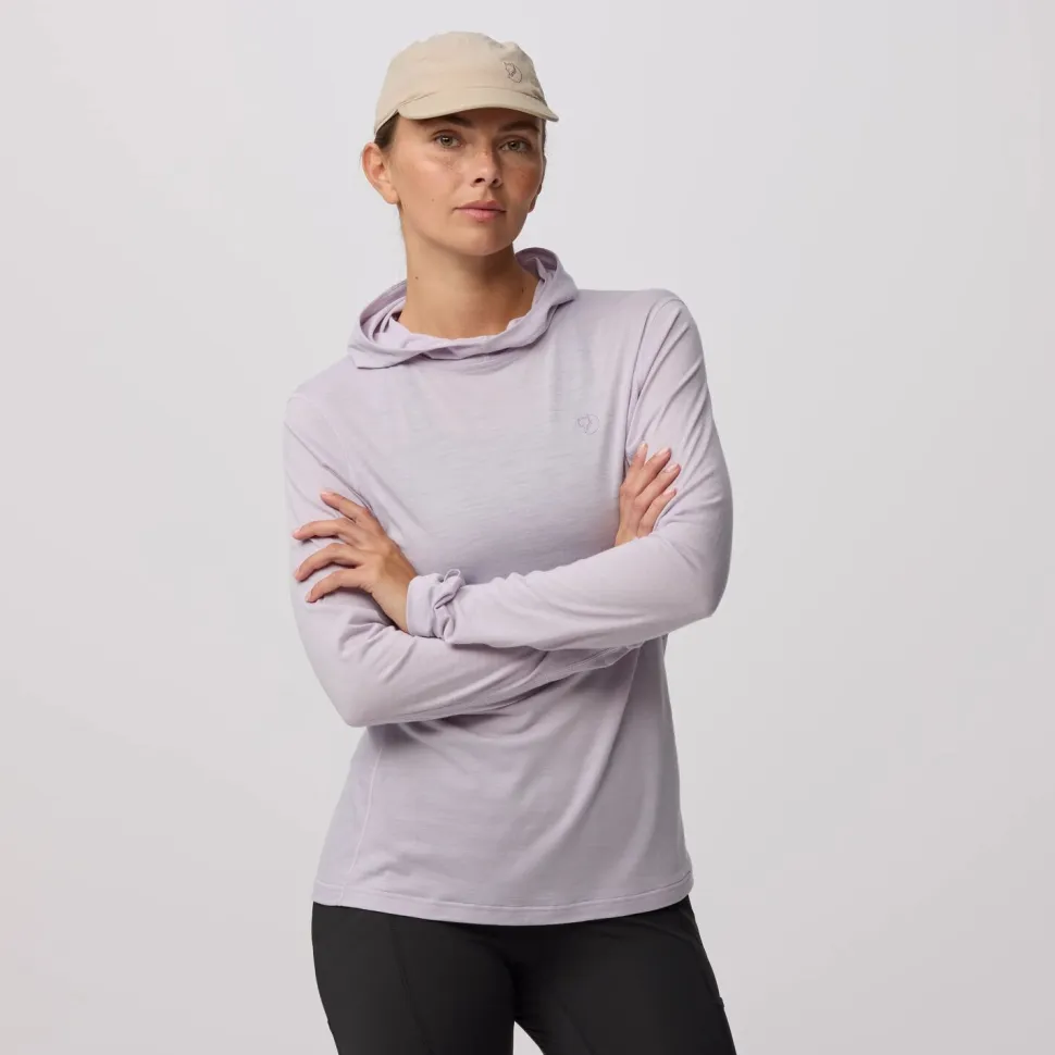 Fjällräven Women's Abisko Wool Hoodie Lavender Mist