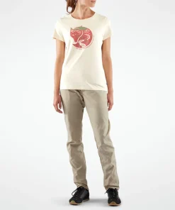 Fjällräven Women's Arctic Fox Print T-shirt Chalk White
