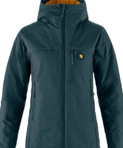 Fjällräven Women's Bergtagen 60 Insulation Jacket Mountain Blue-mustard Yellow