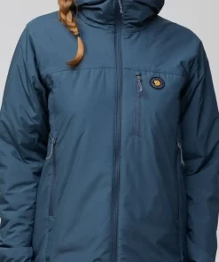 Fjällräven Women's Bergtagen 60 Insulation Jacket Mountain Blue-mustard Yellow
