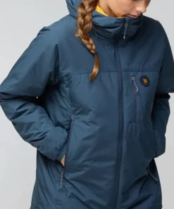 Fjällräven Women's Bergtagen 60 Insulation Jacket Mountain Blue-mustard Yellow