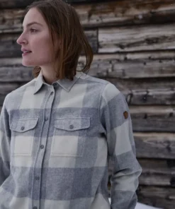 Fjällräven Women's Canada Shirt Longsleeve Fog/Chalk White