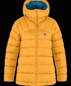 Fjällräven Women's Expedition Mid Winter Jacket Mustard Yellow-Un Blue