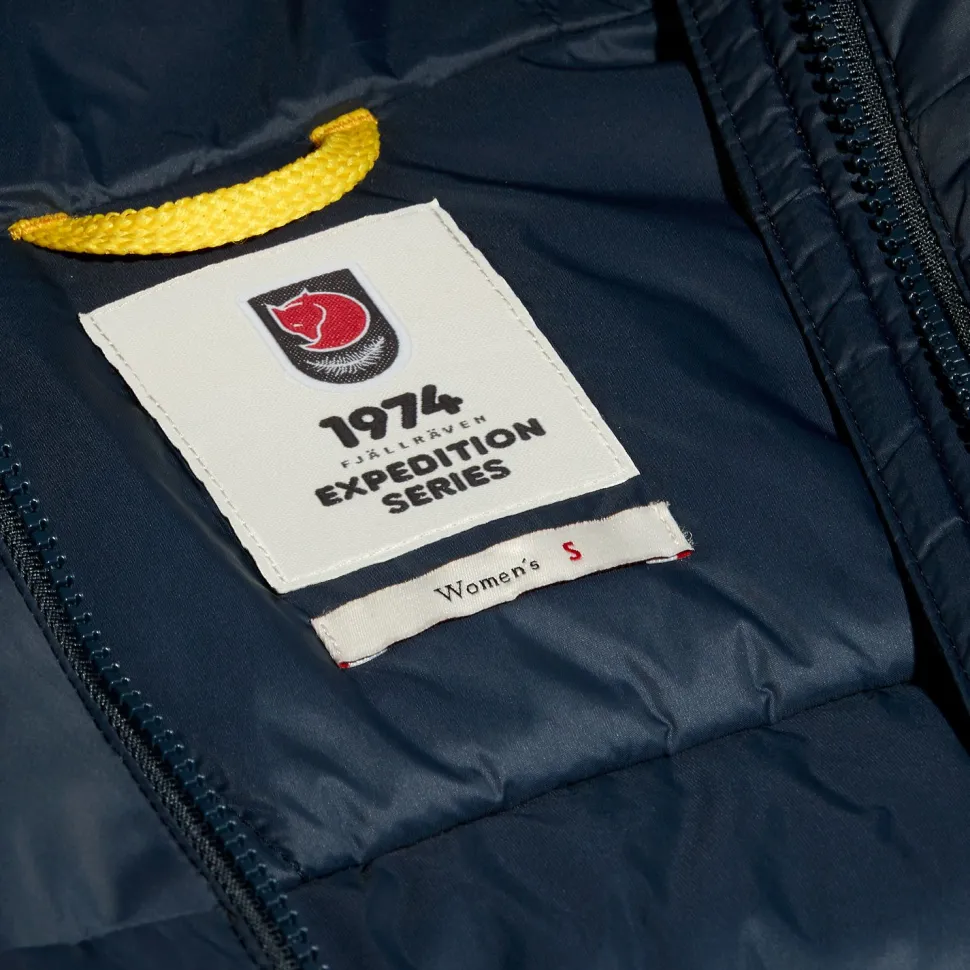 Fjällräven Women's Expedition Pack Down Hoodie Mustard Yellow