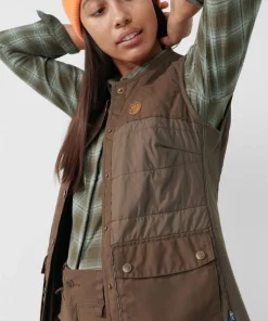 Fjällräven Women's Forest Wool Padded Vest Dark Olive