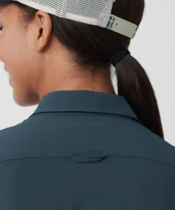 Fjällräven Women's High Coast Lite Shirt Short Sleeve Navy