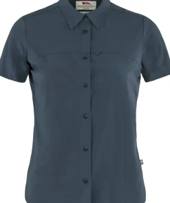 Fjällräven Women's High Coast Lite Shirt Short Sleeve Navy