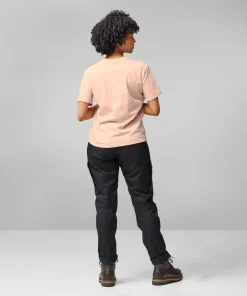 Fjällräven Women's Lush Logo T-Shirt Chalk Rose