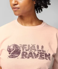 Fjällräven Women's Lush Logo T-Shirt Soft Jade