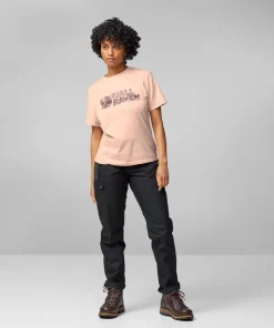 Fjällräven Women's Lush Logo T-Shirt Soft Jade