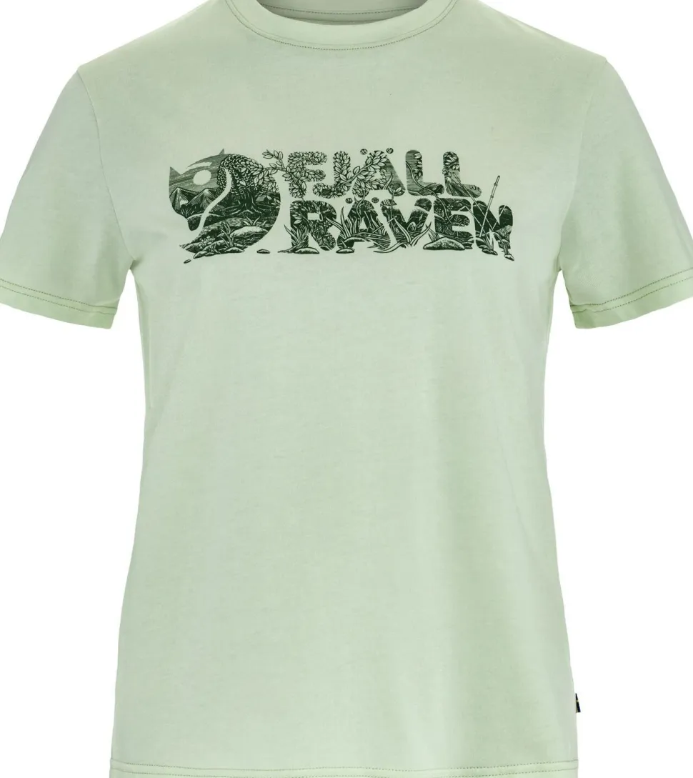 Fjällräven Women's Lush Logo T-Shirt Soft Jade