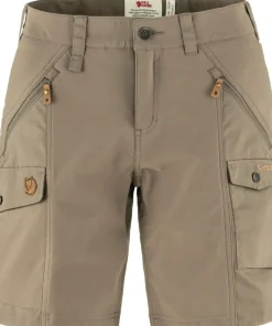 Fjällräven Women's Nikka Shorts Curved Suede Brown