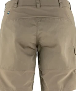 Fjällräven Women's Nikka Shorts Curved Suede Brown