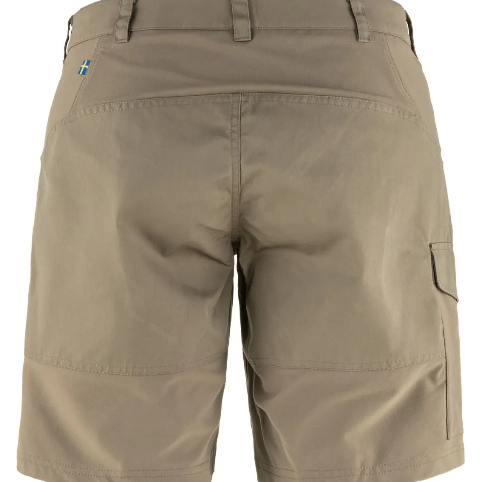 Fjällräven Women's Nikka Shorts Curved Suede Brown
