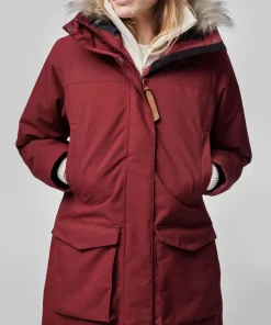 Fjällräven Women's Nuuk Lite Parka Bordeaux Red