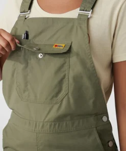 Fjällräven Women's Vardag Dungaree Trousers Green
